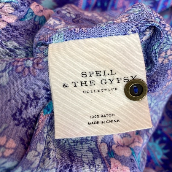 Spell & The Gypsy City Lights Long Maxi Dress Size Small - Picture 8 of 12